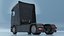 Mercedes 600 Tractor Unit Black Rigged for Maya 3D