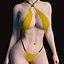 Hermosa chica sexy estilo anime equipada con ropa - Rina
