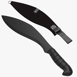 Ka-bar Machete Kukri with Case