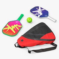 Pickleball Set with Rackets Bag and Ball