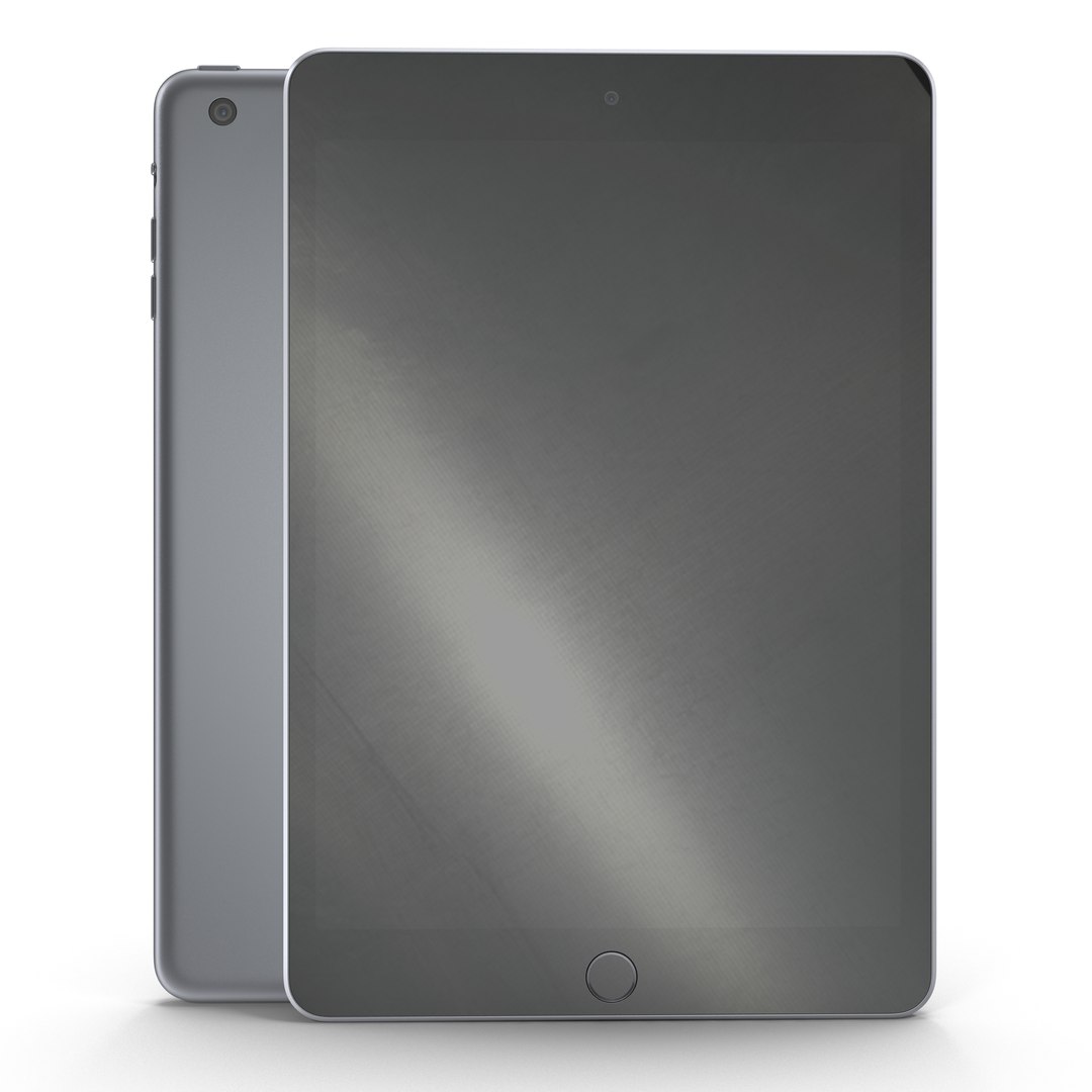 iPad Mini 3 Space Gray 3D Model 3D model preview