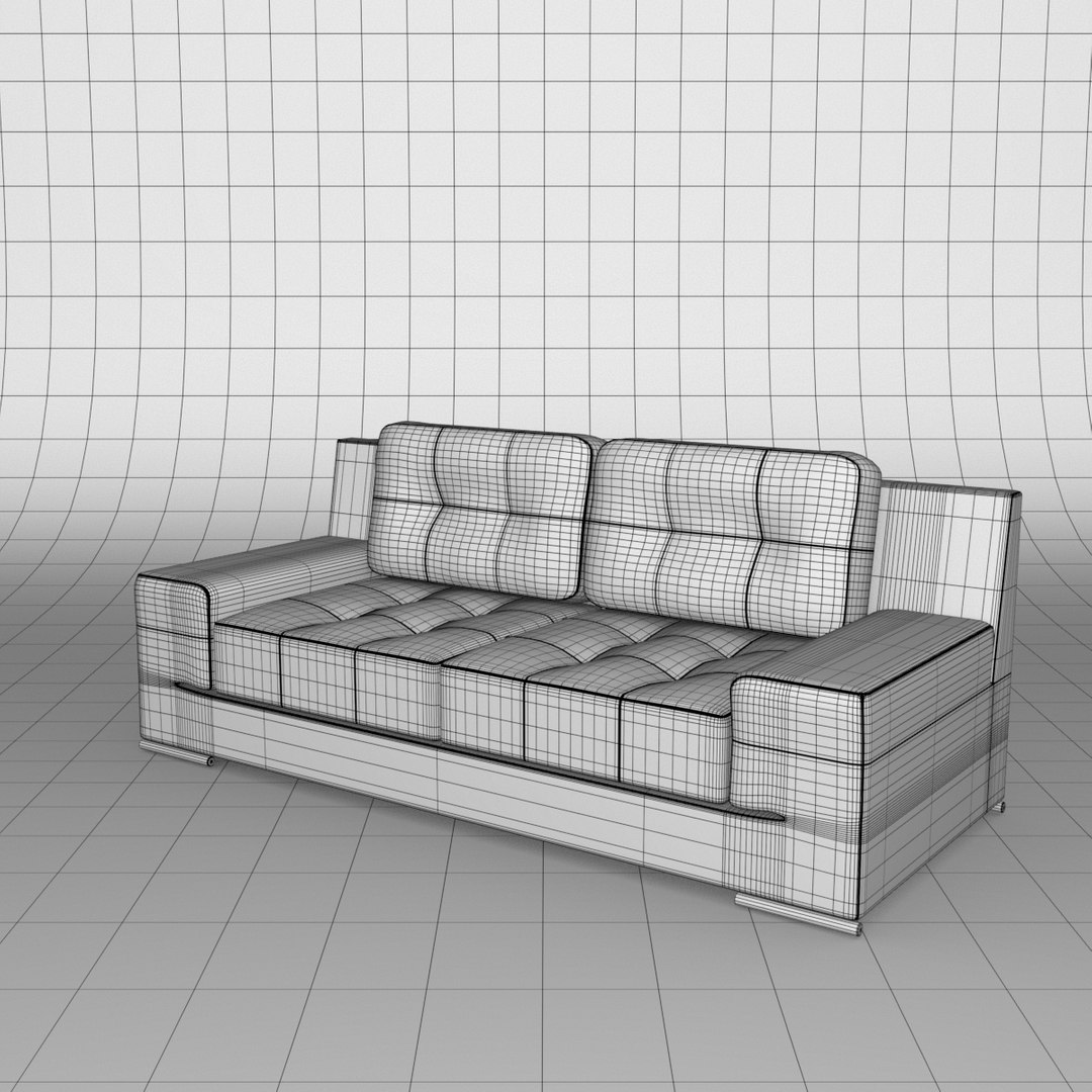 3D Model Couch Sofa TurboSquid 1430540
