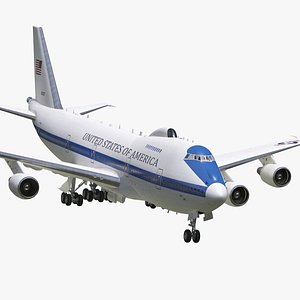 Boeing E4B Nightwatch Rigged 3D Model