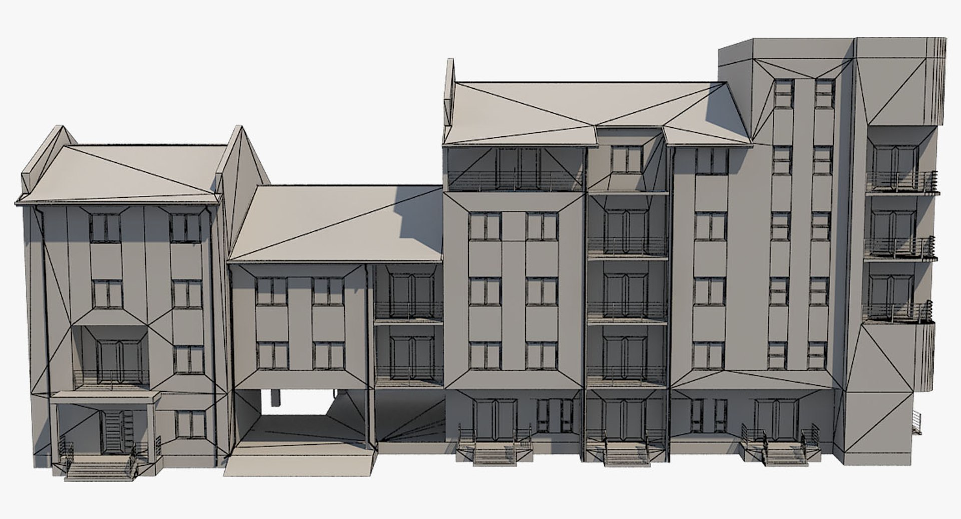 Residential Building 3d Max