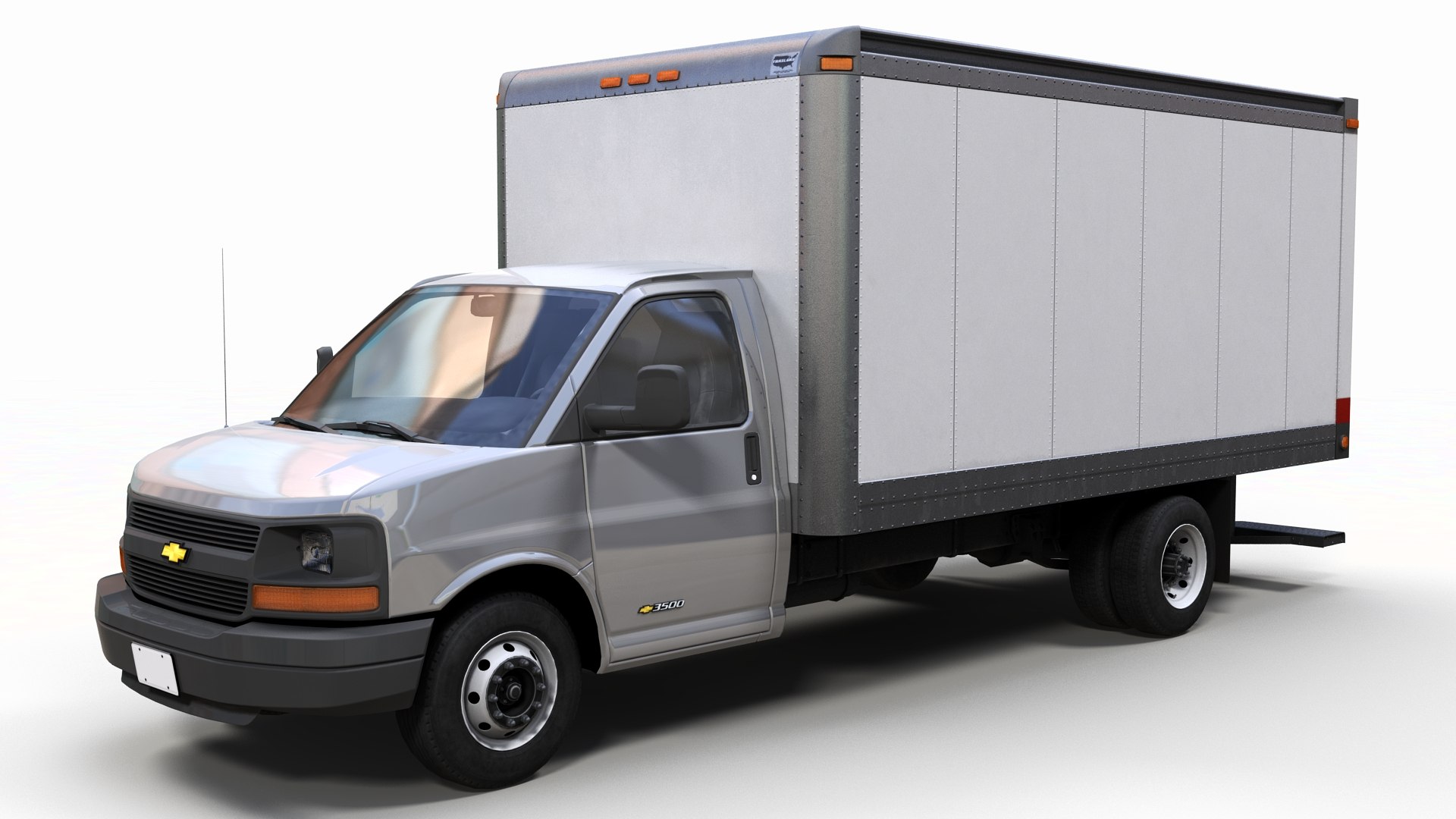 Chevrolet Express 3500 Box Truck 3D Model - TurboSquid 2211268