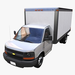 Chevrolet Express 3500 box truck 3D model