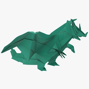 3D dragon origami