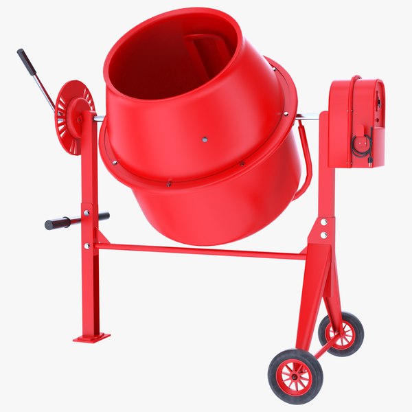 3D Concrete Mixer - Red