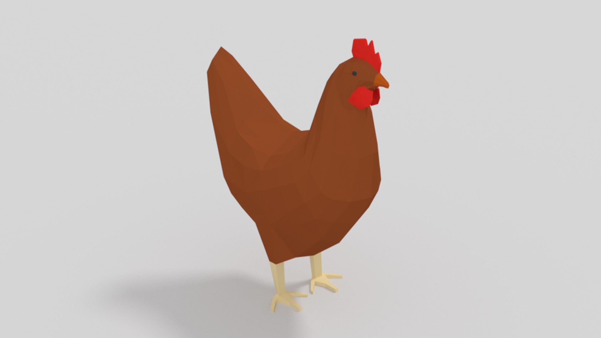 3D chicken cartoon model - TurboSquid 1440653