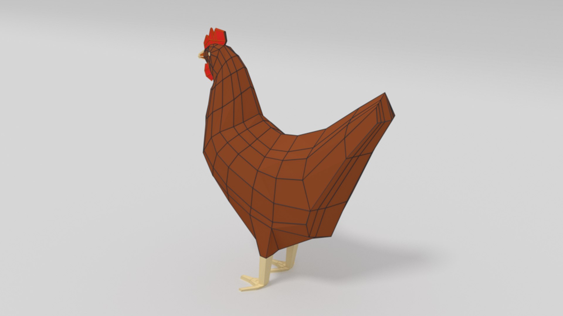 3D chicken cartoon model - TurboSquid 1440653