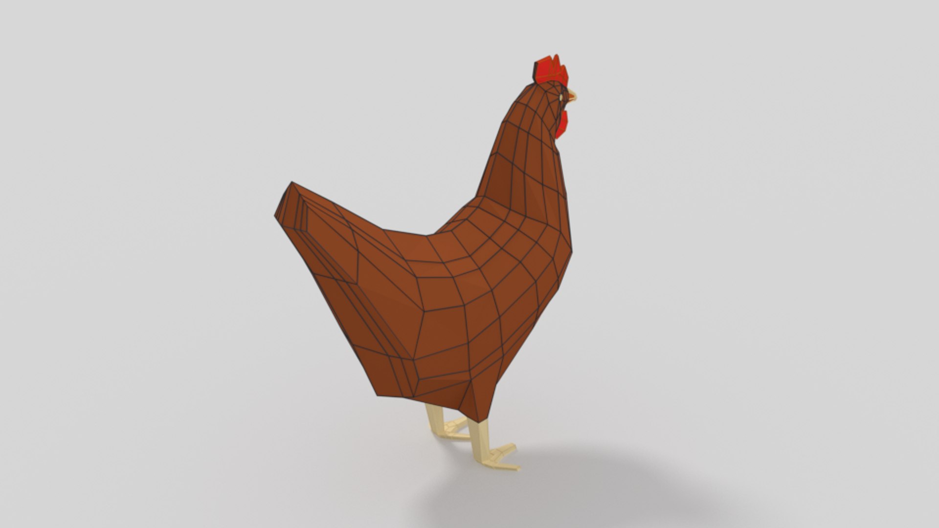 3D chicken cartoon model - TurboSquid 1440653