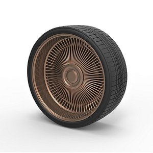 wheel diecast 3D model