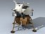 3d eagle lunar lander lem model