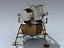 3d eagle lunar lander lem model