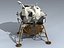 3d eagle lunar lander lem model