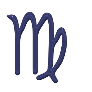 virgo zodiac sign 3d model