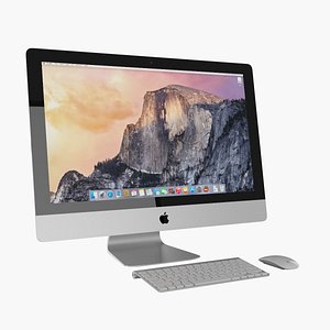 apple imac 27 3d model