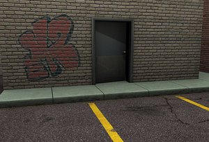 maya door wall enviroment