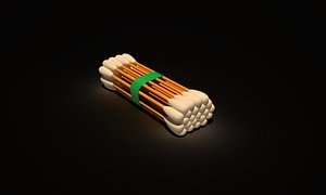 3D cotton swabs model