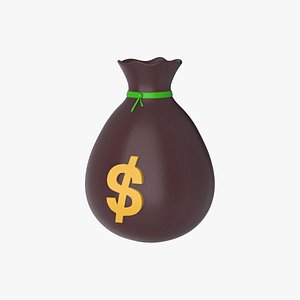 3D Prop04 Bags of Money model