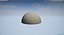 Concrete Hemisphere Barrier pack 1 Three Color Options, Low Poly, LODs