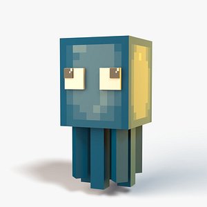 Minecraft Baby Squid model
