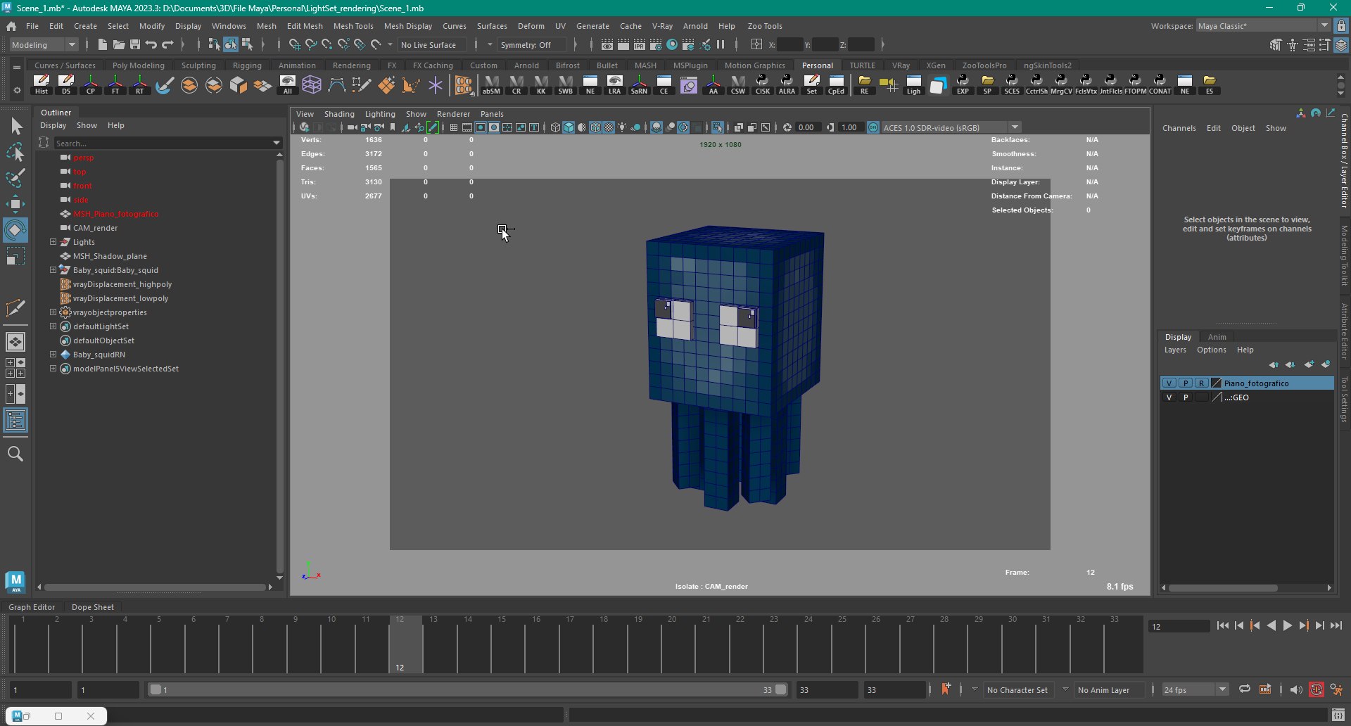 Minecraft Baby Squid Model - TurboSquid 2520512