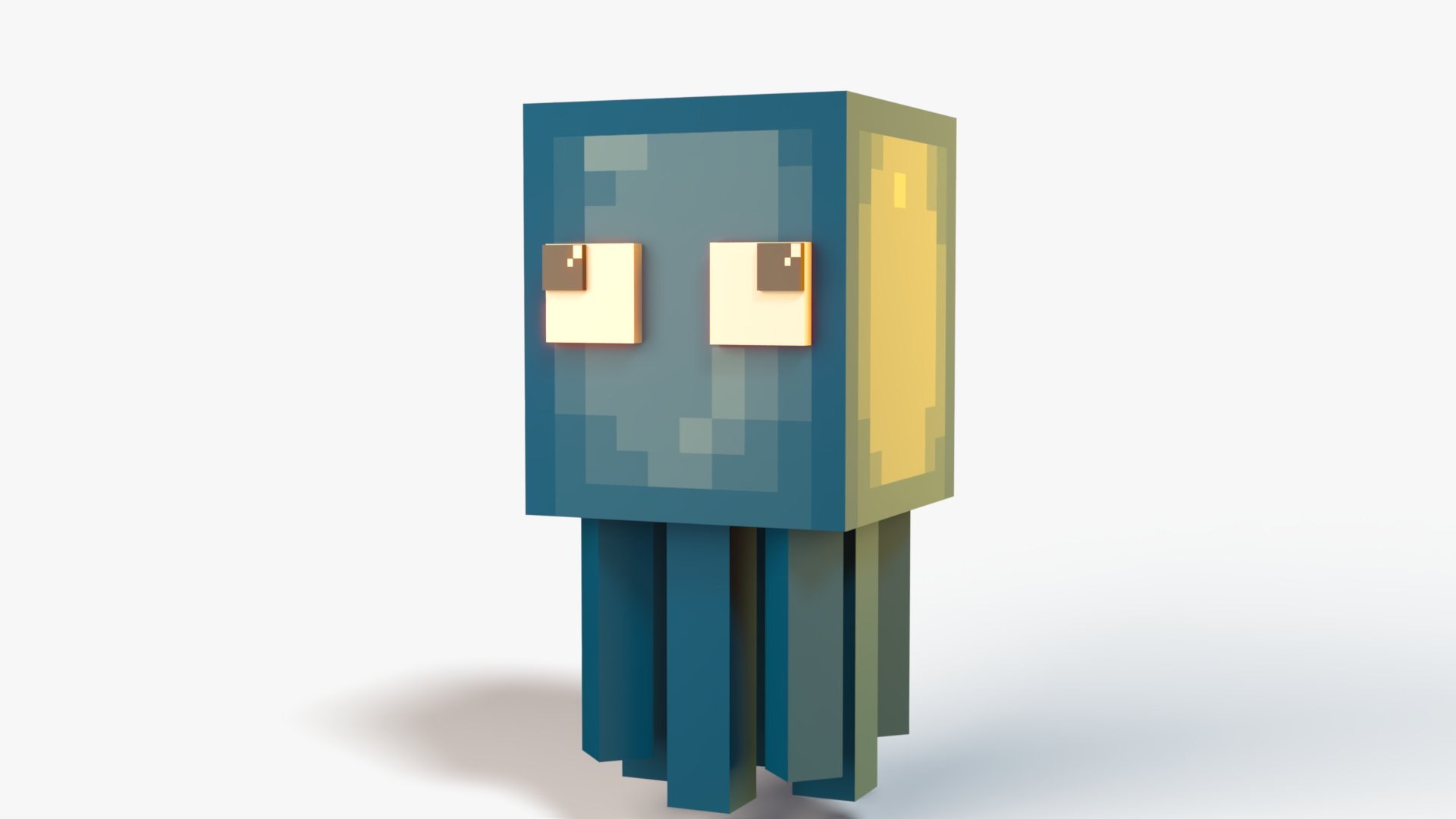 Minecraft Baby Squid Model - TurboSquid 2520512