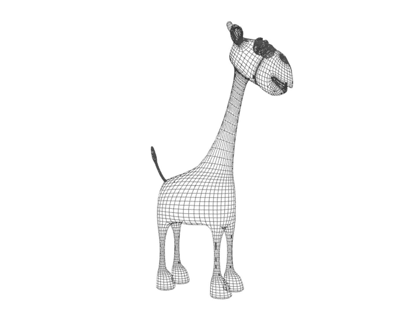 3d model cartoon giraffe
