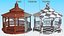 Gazebo in legno da giardino vintage