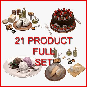 Food and Drink Set 01 (21 Product)