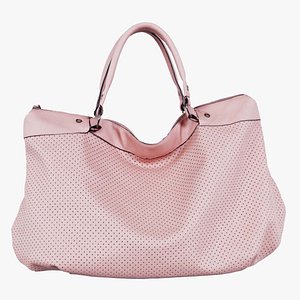 3D Pink Leather Handbag Remastered