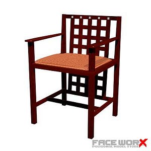 3d faceworx chair charles model