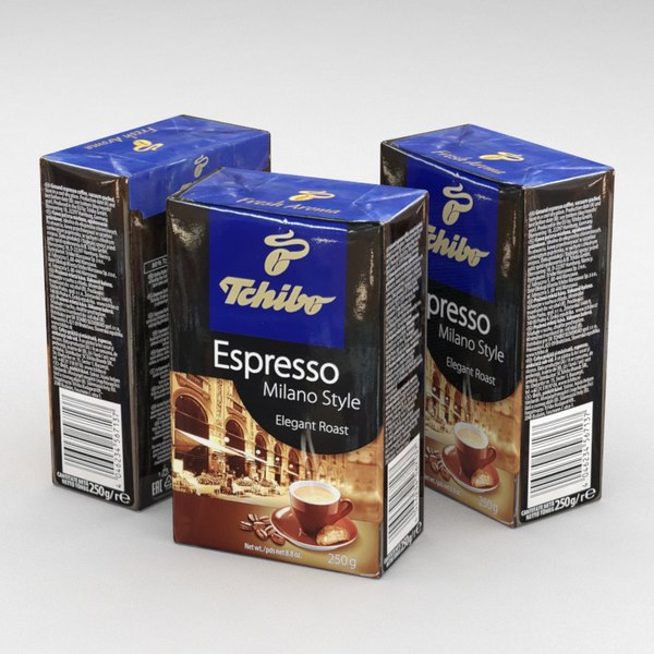3D модель Кофейный пакетик Tchibo Espresso Milano Style моло ...
