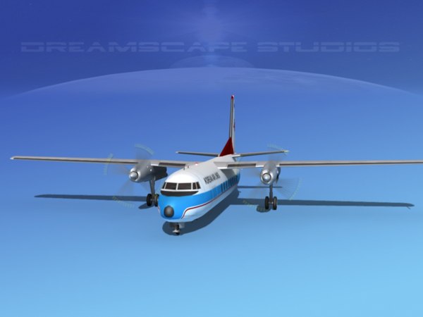 フォッカーF-27大韓航空3Dモデル - TurboSquid 1108328