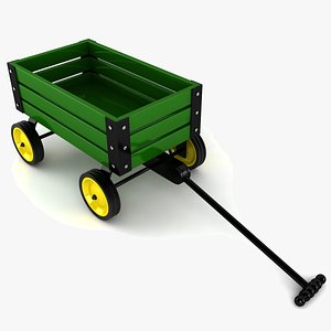 toy wagon 3d model