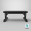 weight bench 3D model