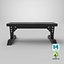 weight bench 3D model
