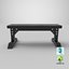 weight bench 3D model