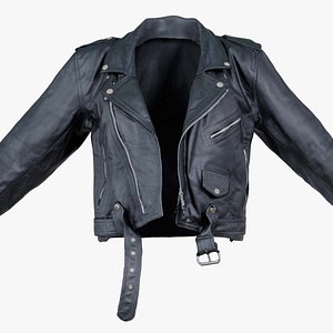 Vintage Leather Jacket Open Remastered