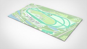 3D model Longchamp racecourse Paris France