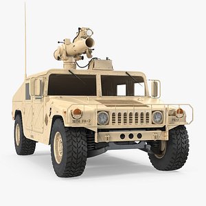 hmmwv tow missile carrier 3d model