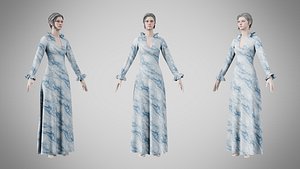 Dress 29 Ocean Frost v4 3D