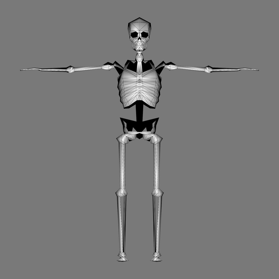 3D model Lowpoly Skelton Monster - TurboSquid 1865836