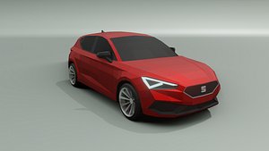 Seat Leon low poly