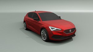 Seat Leon low poly