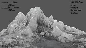 snow mountain 3D model
