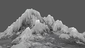 snow mountain 3D model