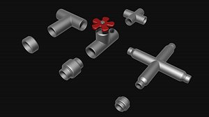 3D Pipes tube trumpet