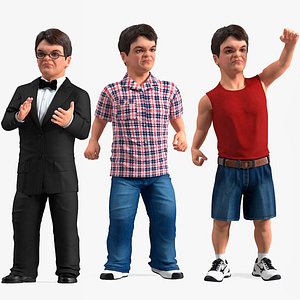 Dwarf Men Rigged for Maya Collection